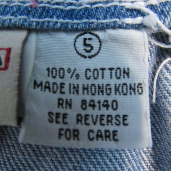 SONOMA GIRL'S SIZ 5 DRESS DENIM OVERALLS SUNDRESS JUMPER HEART FLORAL EMBROIDERY - Picture 10 of 11